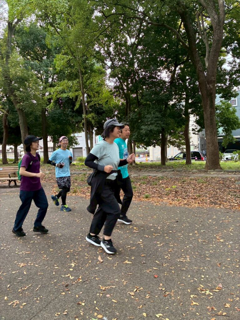 清澄公園でスロージョギング